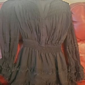 Alexis long sleeve black dress size M